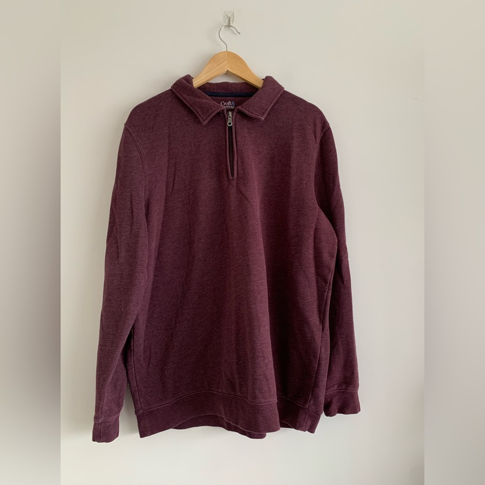Croft & Barrow quarter zip, Maroon